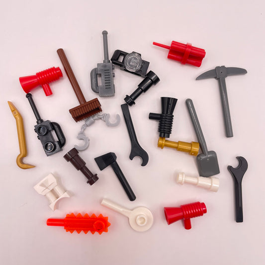 LEGO Mixed Tools, Minifigure Accessories, 22 Pieces
