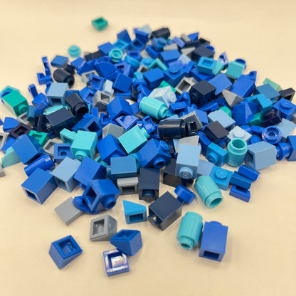 LEGO Greebling, 1x1, Mixed Blue, Approx. 45g