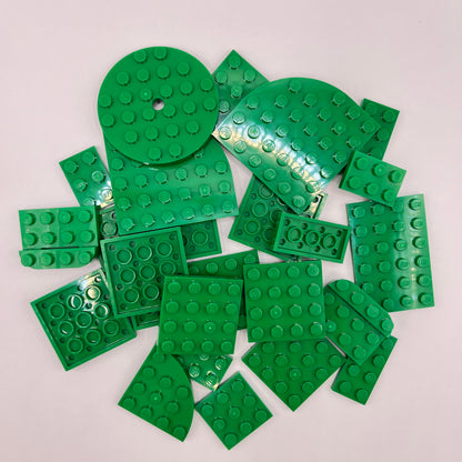 LEGO Plates, Green, Approx. 50g