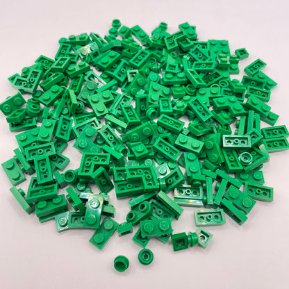 LEGO Greebling Plates, Green, Approx. 75g