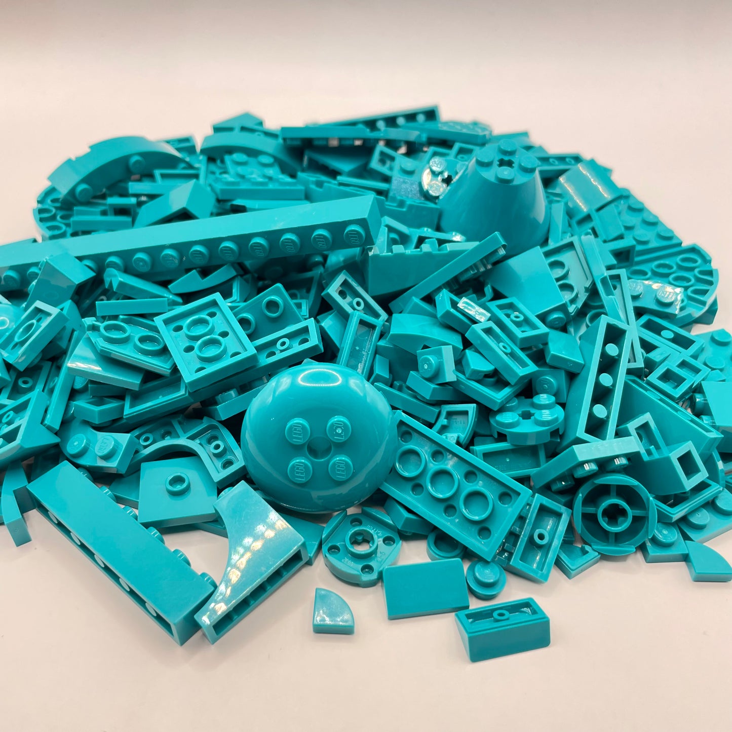 LEGO Mixed Pieces, Dark Turquoise, Approx. 200g