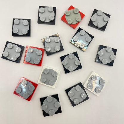 LEGO Plate Small Turntables, Grey, 15 pieces