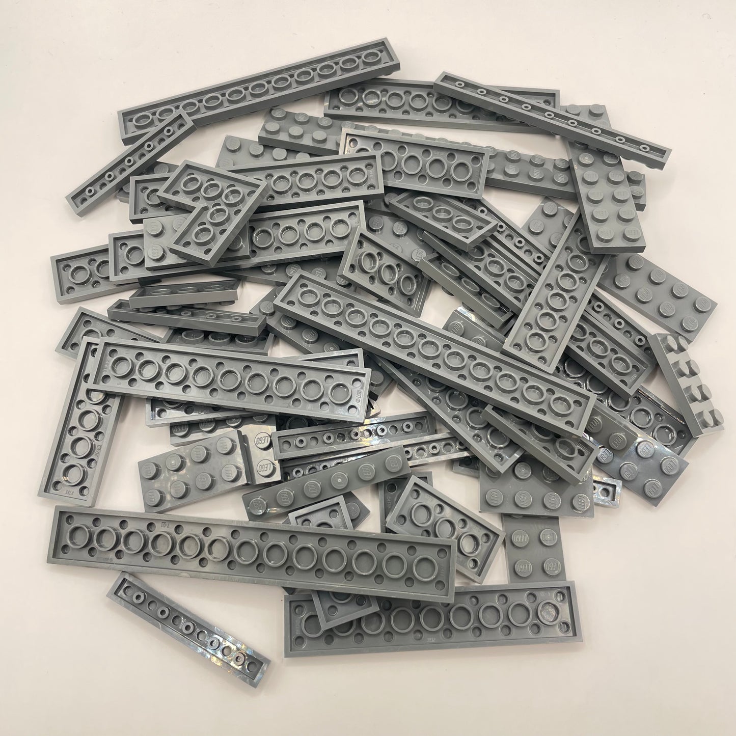 LEGO Mixed Plates,  Dark Bluish Grey, Approx. 100g