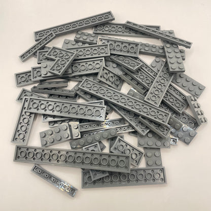 LEGO Mixed Plates,  Dark Bluish Grey, Approx. 100g