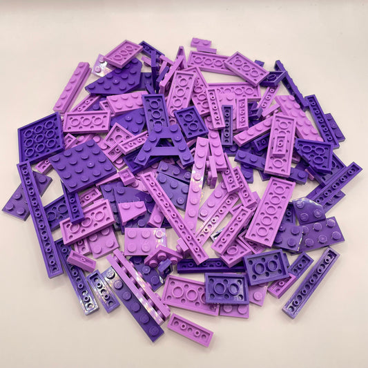 LEGO Plates, Mixed Purple, Approx. 115g