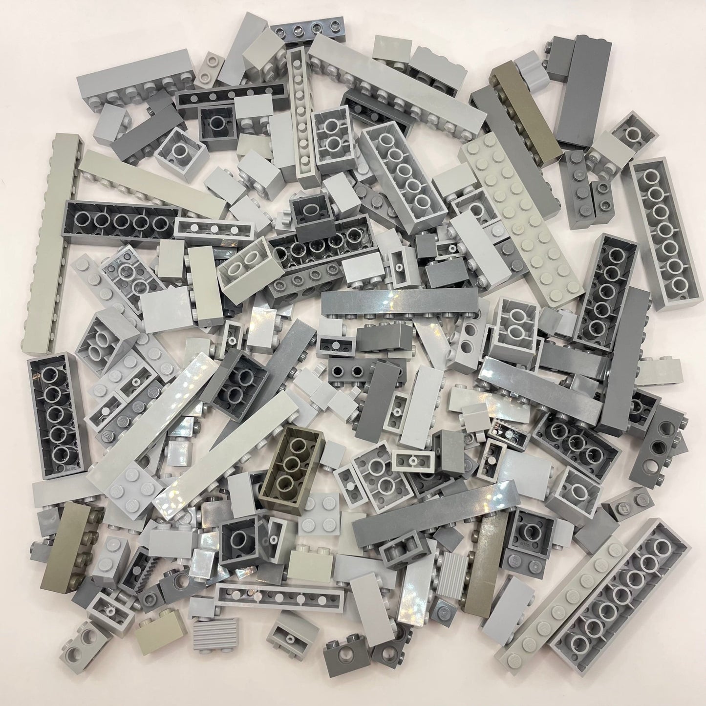 LEGO Bricks, Mixed Grey, Approx. 275g