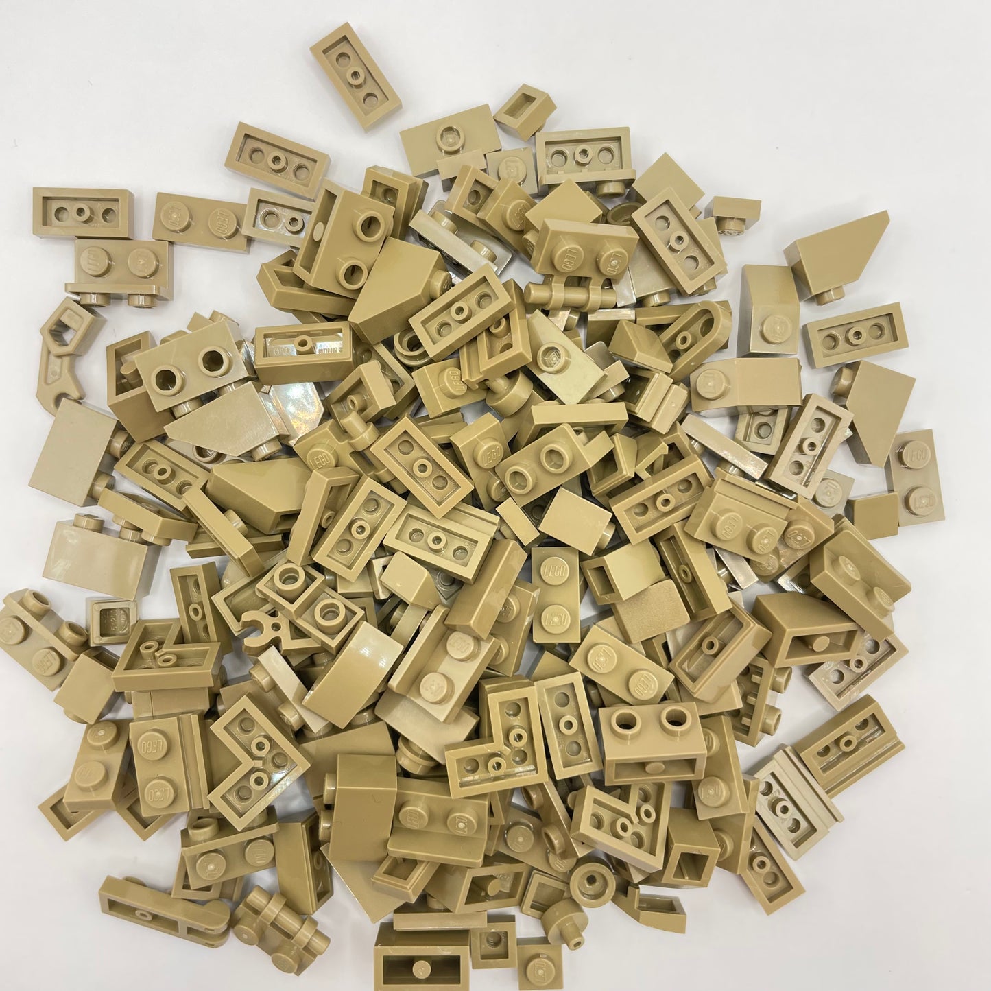 LEGO Greebling, Dark Tan, Approx. 75g