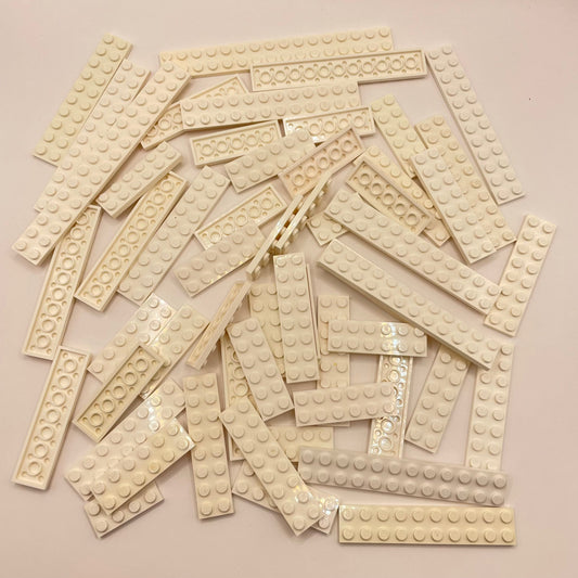 LEGO Plates 2x, White, Approx. 125g