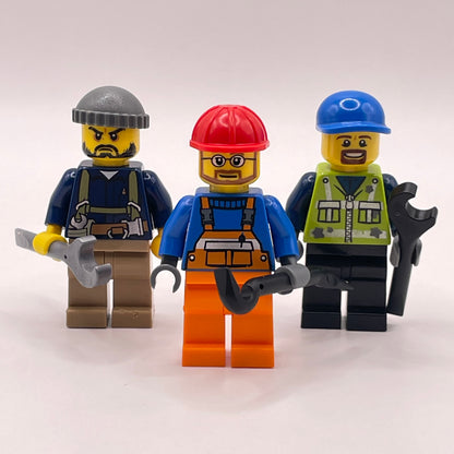 LEGO City Tradies with Tools, Minifigures, Set of 3