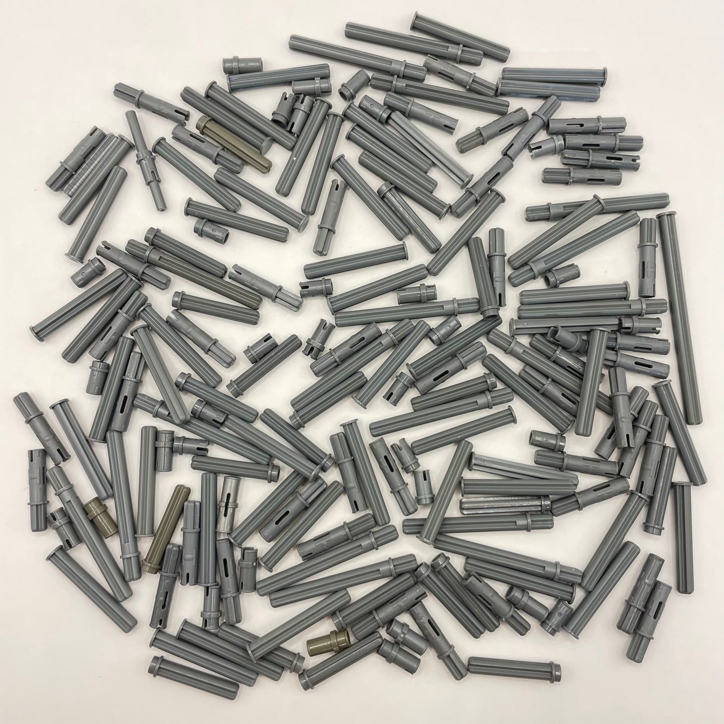LEGO Mixed Axles and Pins, Dark Grey, Technic, Approx. 75g