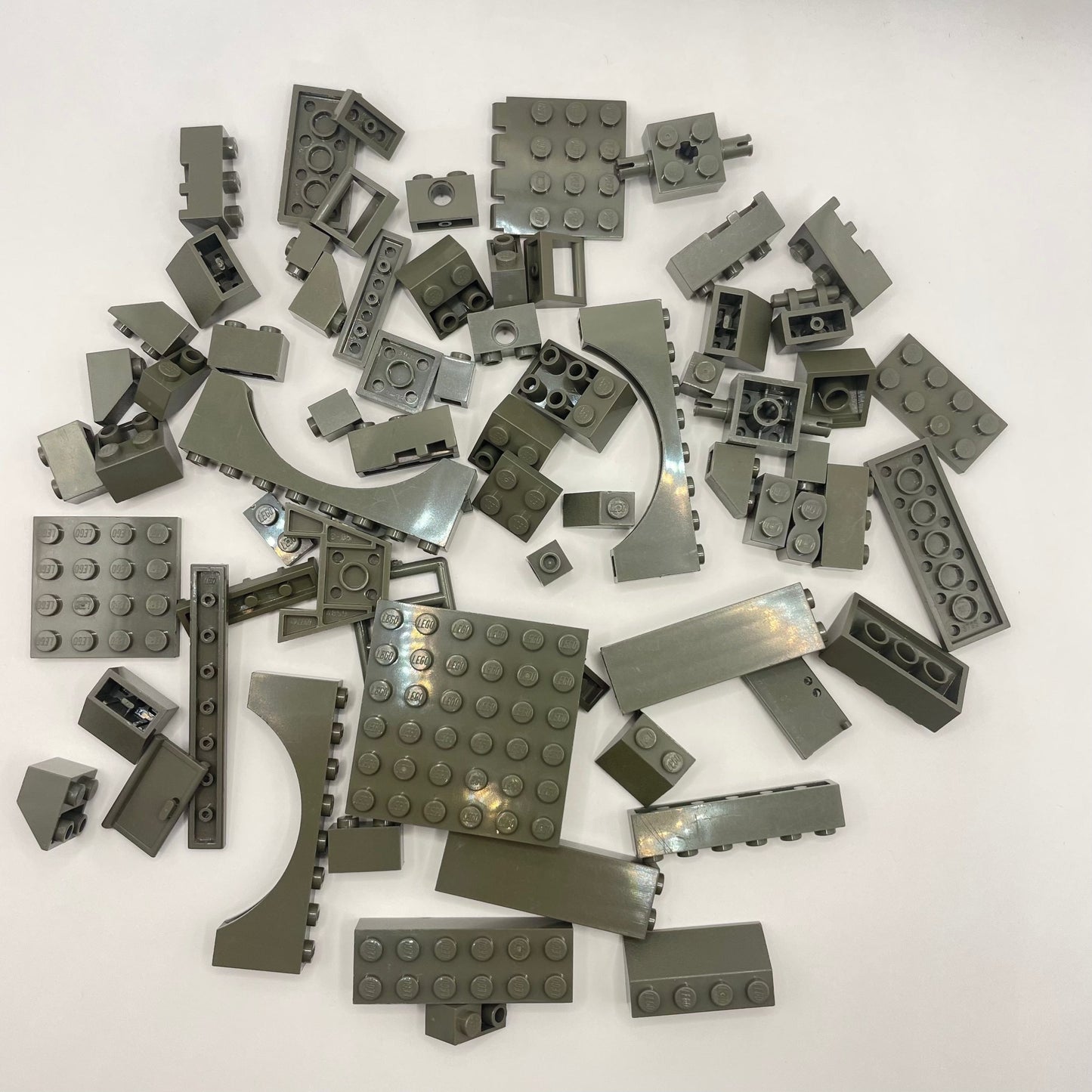 LEGO Mixed Pieces, Old Dark Grey, Approx. 85g