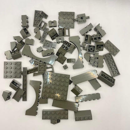 LEGO Mixed Pieces, Old Dark Grey, Approx. 85g