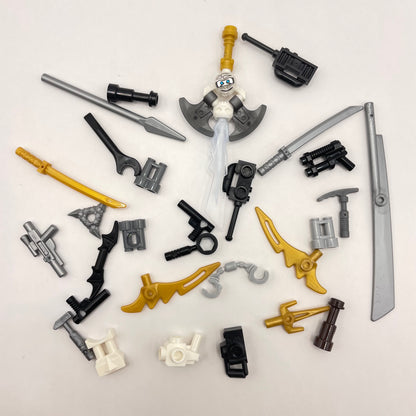 LEGO Mixed Tools and Weapons, Minifigure Accessories, 30 Pieces