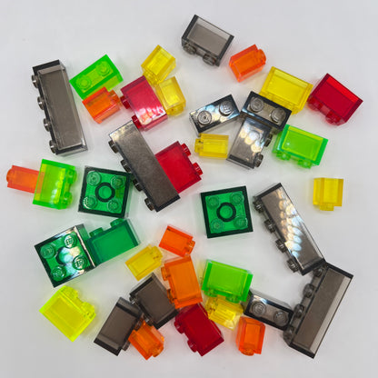 LEGO Colourful Transparent, Bricks, (35 Pieces)