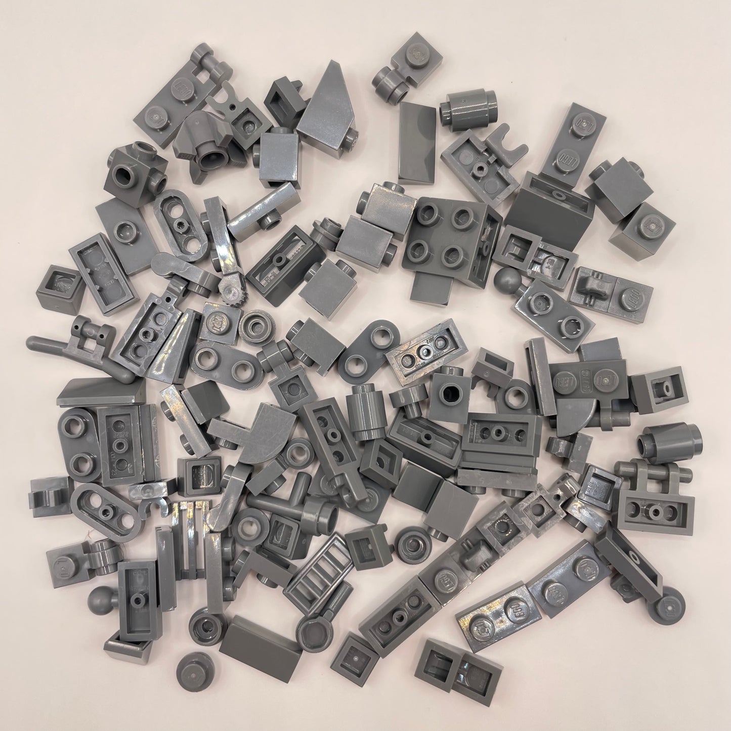 LEGO Greebling, Dark Bluish Grey, 100 Pieces