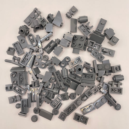 LEGO Greebling, Dark Bluish Grey, 100 Pieces