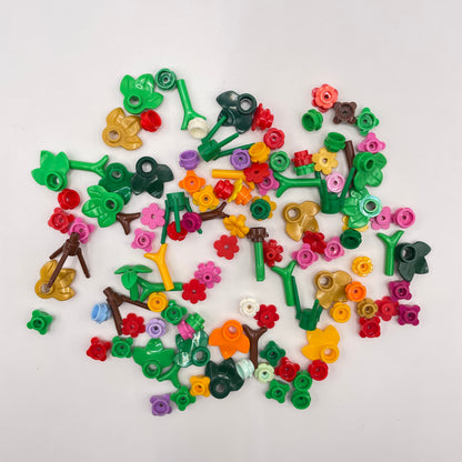 LEGO Flowers, Mixed Colours, 100 Pieces, Plant