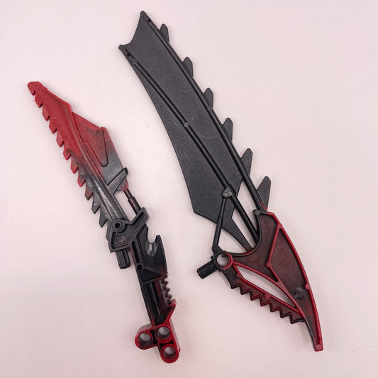 LEGO Bionicle, Weapons,  Black, Red, 2 Pieces, Playwear
