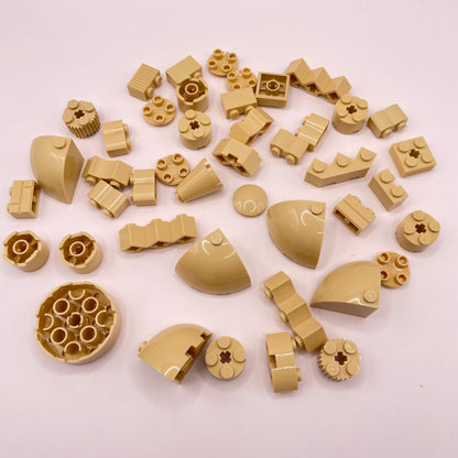 LEGO Round Bricks, Tan, Approx. 50g