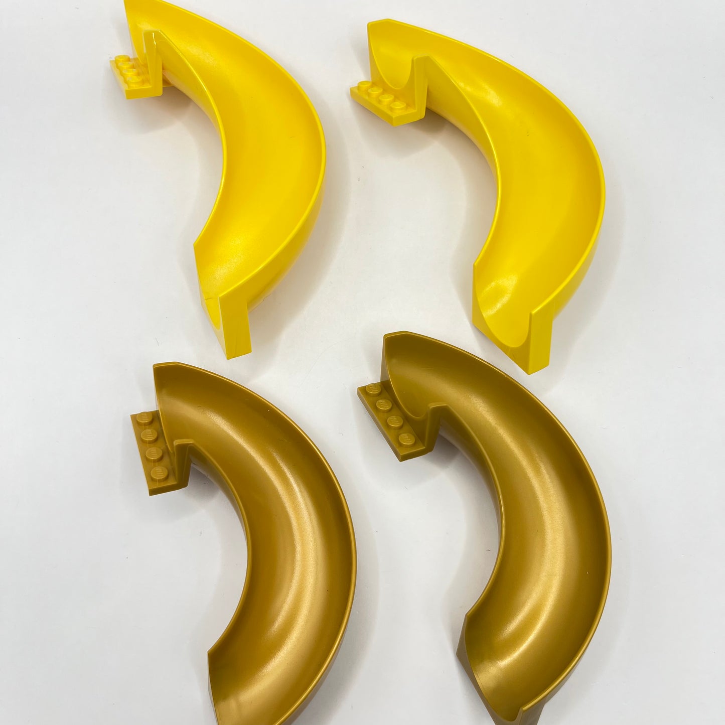 LEGO Slides, Yellow and Gold, 4 Pieces