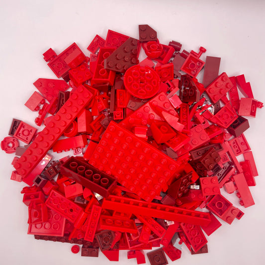 LEGO Mixed Bricks, Red, Approx. 210g