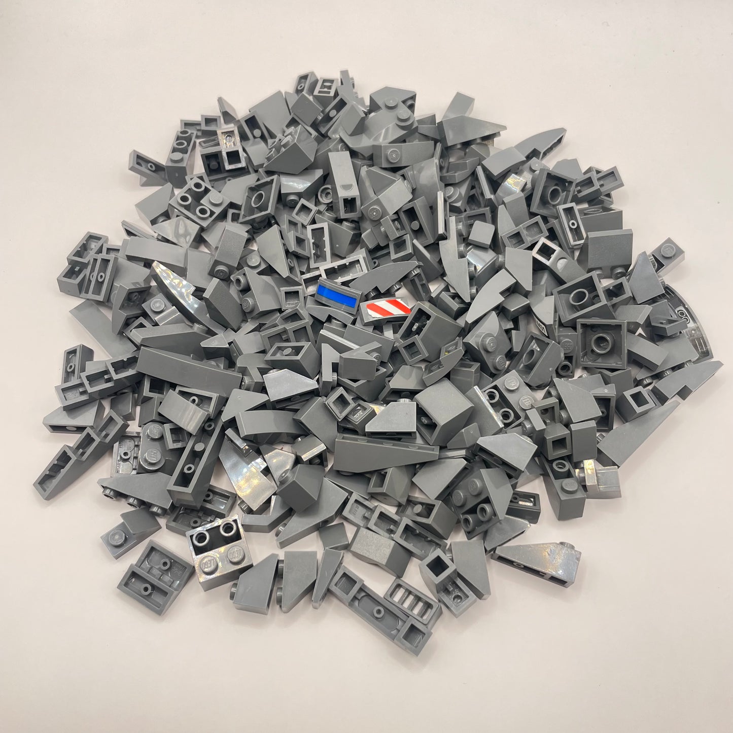 LEGO Slopes, Small, Dark, Bluish Grey, Approx. 165g