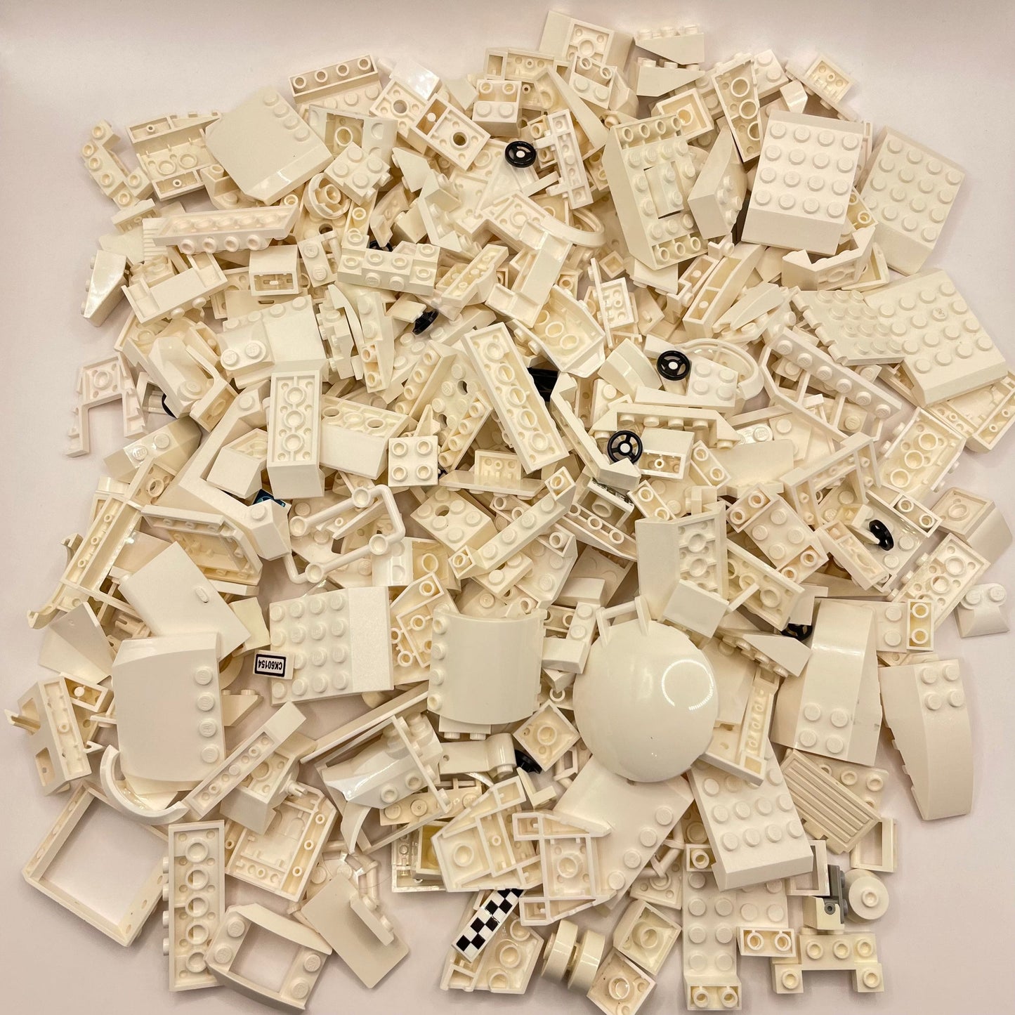 LEGO Mixed Vehicle Pieces, White, Approx. 475g