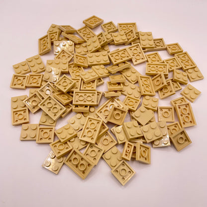 LEGO  Plates, 2x Wide, Short, Tan, Approx. 80g