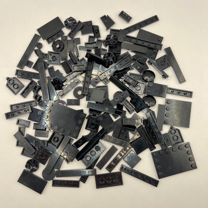 LEGO Black, Tiles, Modified Plates, Approx. 75g
