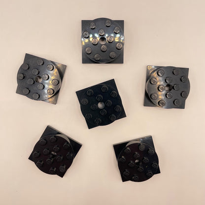 LEGO Turntables, Black, 6 Pieces