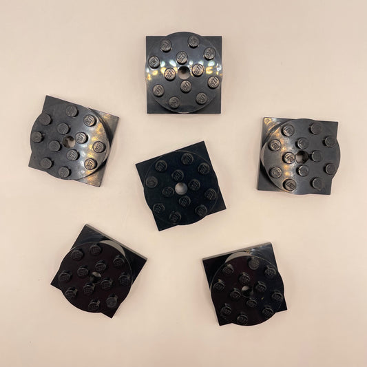 LEGO Turntables, Black, 6 Pieces