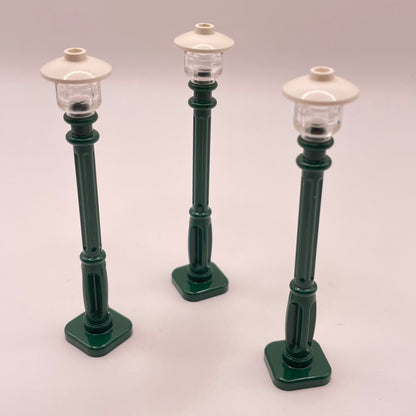 LEGO Lamp Posts, Winter Village, Building Pieces, Dark Green, 3 Pieces