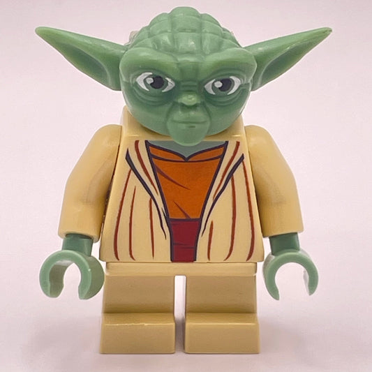LEGO Yoda - Clone Wars, Light Bluish Grey Hair, Star Wars Minifigure (sw0219)