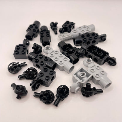 LEGO Bionicle, Joints, Black, Grey, Approx. 45g