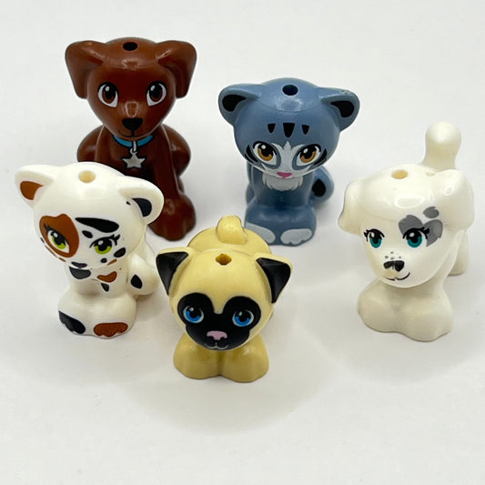 LEGO Dogs and Cats, Mixed Colours, 5 Pieces