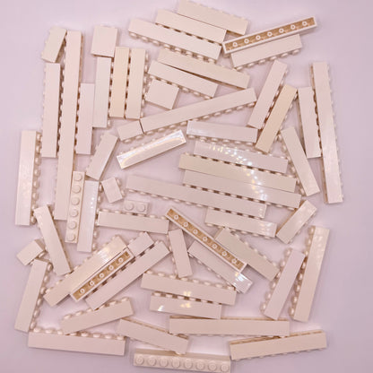 LEGO Brick, 1x Wide, White, Approx. 150g