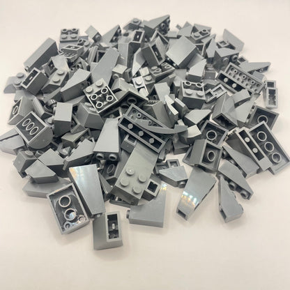 LEGO Dark Bluish Grey, Slopes, Approx. 135g