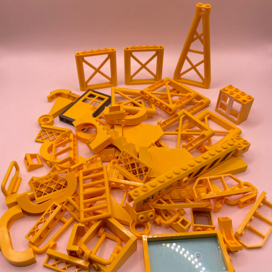 LEGO Building Pieces, Yellow, Approx. 150g