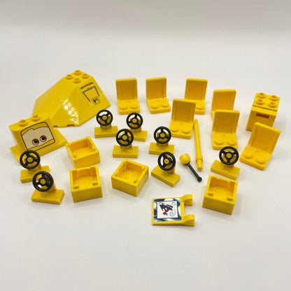 LEGO Vehicle Pieces, Yellow, Mixed Bag, 25 Pieces