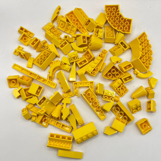 LEGO Yellow, Vehicle, Building, Technic, Approx. 120g