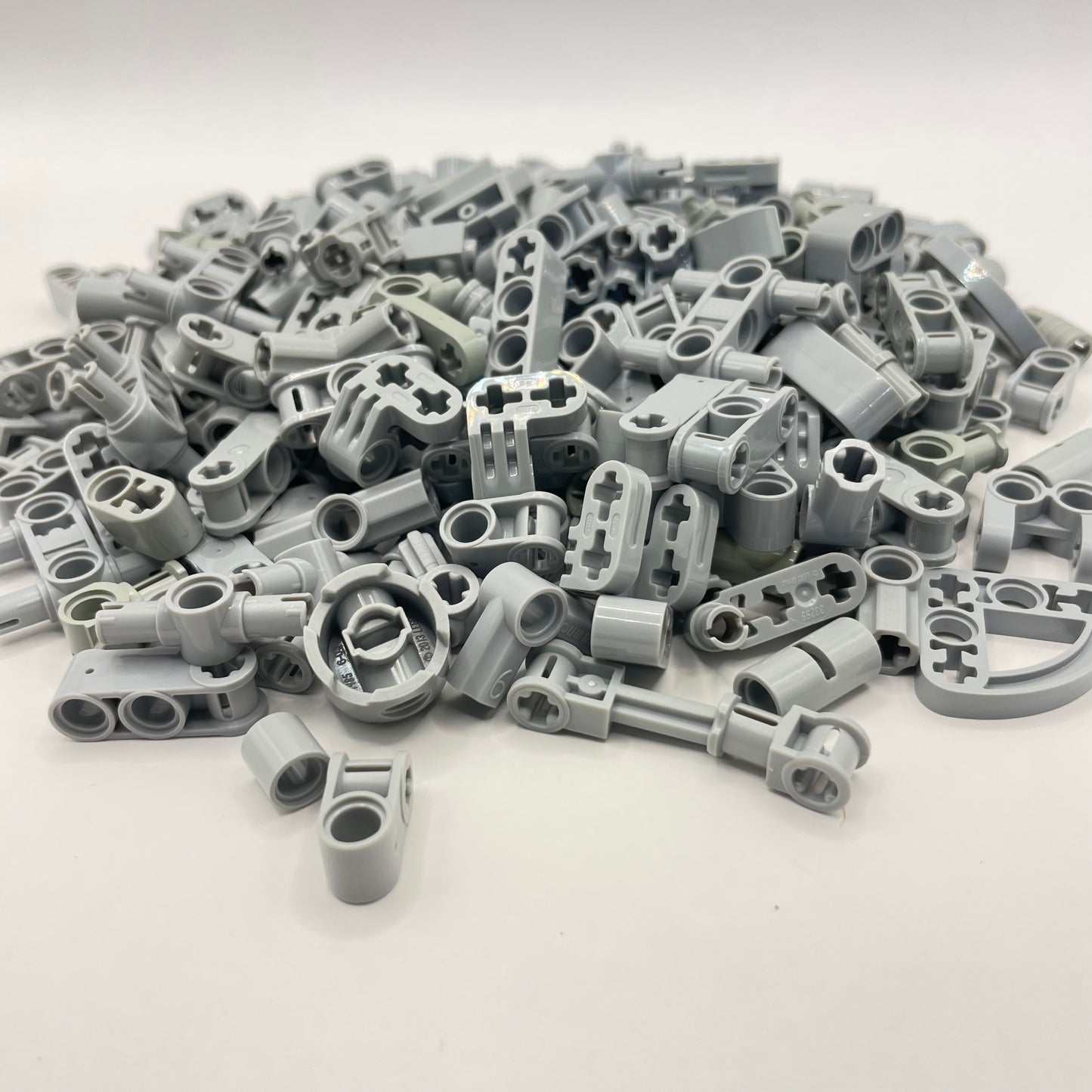 LEGO Small Technic, Light Bluish Grey, Approx. 155g