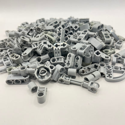 LEGO Small Technic, Light Bluish Grey, Approx. 155g