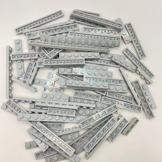 LEGO Light Bluish Grey, 1x Wide Plates, Approx. 70g