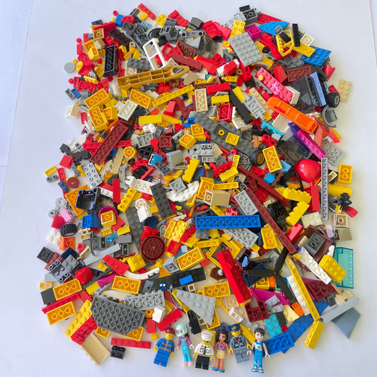 LEGO Fun Pack, Mixed Bag, Approx. 750g includes 6 Minifigures/Minidolls