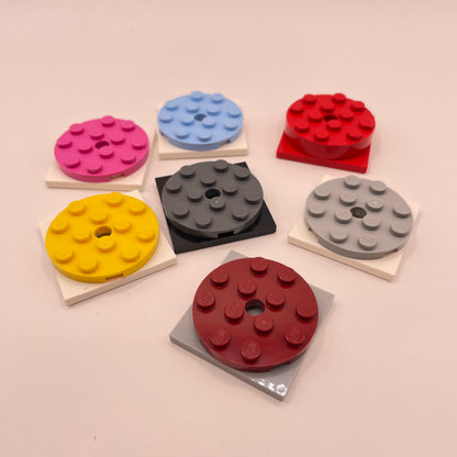LEGO Plate Turntables, Colourful, 7 pieces