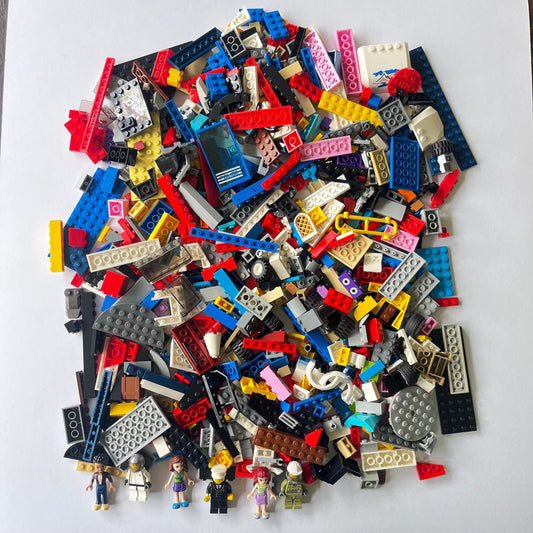 LEGO Fun Pack, Mixed Bag, Approx. 750g includes 6 Minifigures/Minidolls