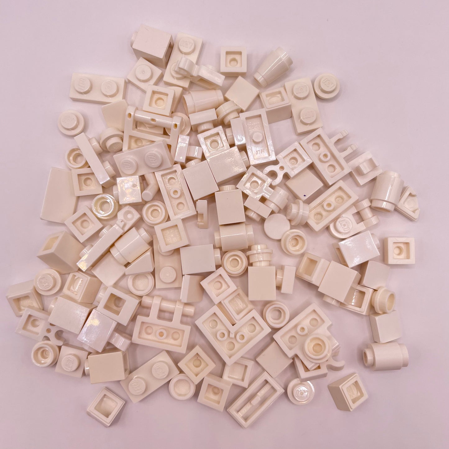 LEGO Greebling, White, 100 Pieces