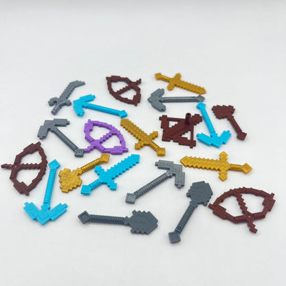 LEGO Minifigure Minecraft, Tools and Weapons, Mixed Colours, 20 Pieces