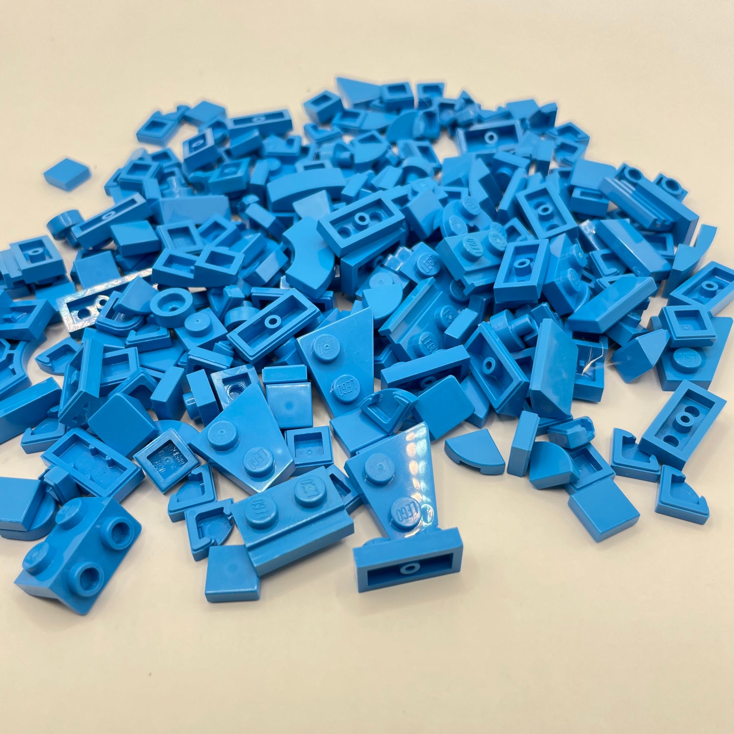LEGO Mixed Pieces, Dark Azure, Approx. 45g