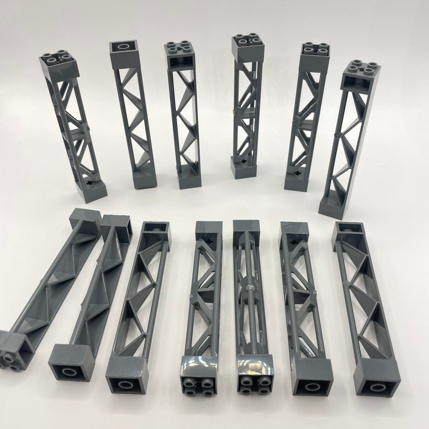 LEGO Support Girder, Dark Bluish Grey, Building, 13 Pieces some marks